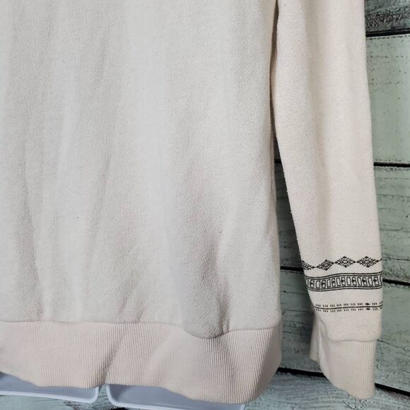 Billabong Women’s Beige Aztec Print Pullover Hoodie Sweatshirt Size Large - Picture 4 of 8
